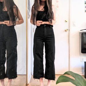 Zara marine straight jeans, US2